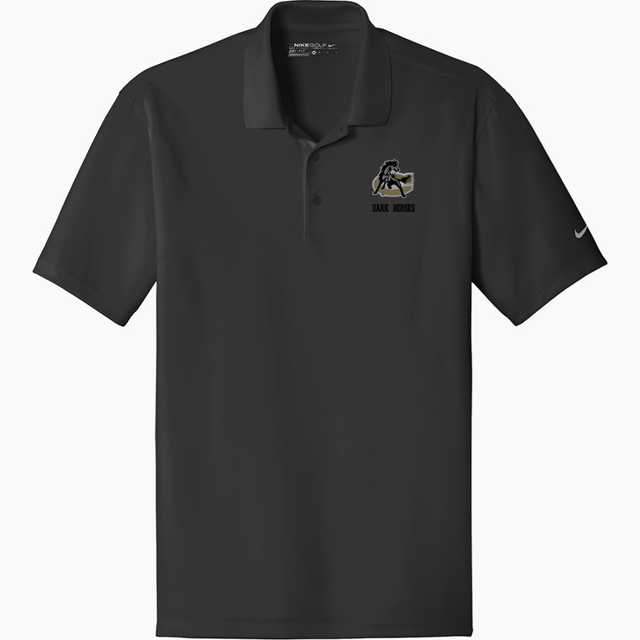Clinton Dark Horses <span class="pdp-name-mascot">Clinton Dark Horses</span> Nike Men's Dri-FIT Fit Players Flat Knit Collar Polo