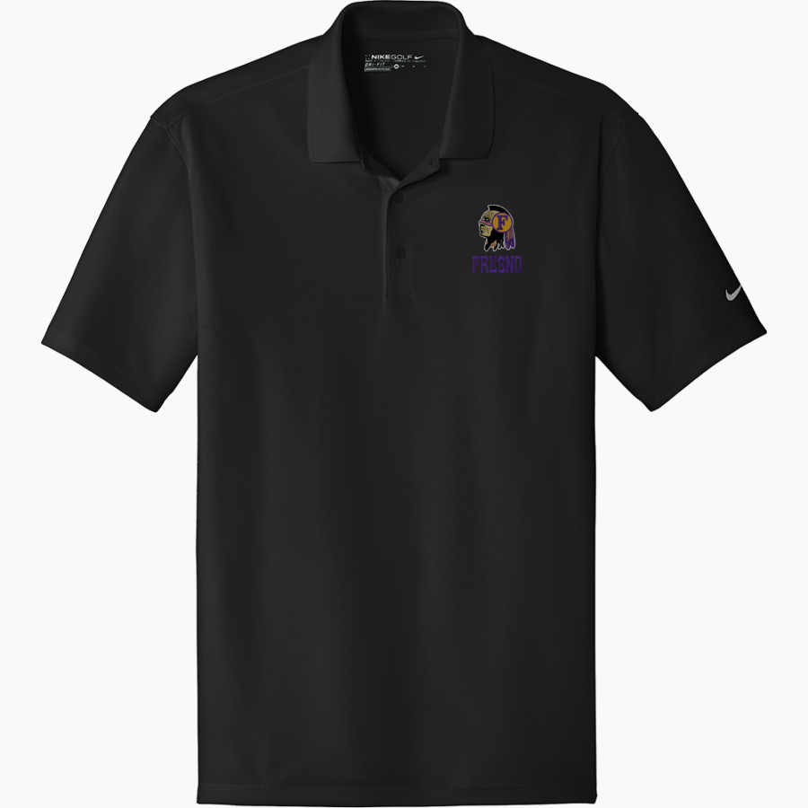 FRESNO HIGH SCHOOL WARRIORS Nike Men's Dri-FIT Fit Players Flat Knit Collar Polo