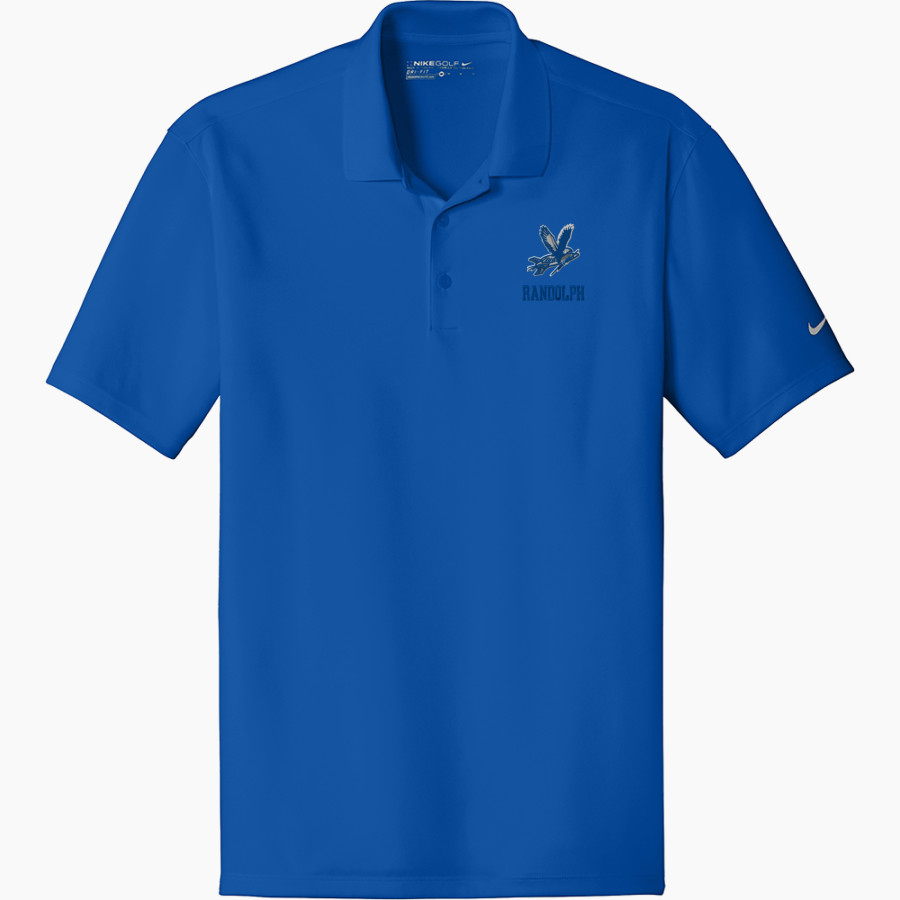 RANDOLPH HIGH SCHOOL RO-HAWKS <span class="pdp-name-mascot">RANDOLPH RO-HAWKS</span> Nike Men's Dri-FIT Fit Players Flat Knit Collar Polo