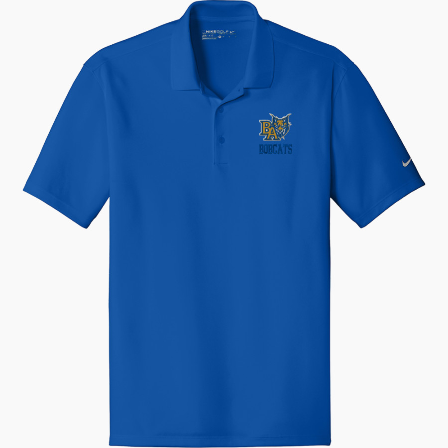 BACON ACADEMY BOBCATS <span class="pdp-name-mascot">BACON ACADEMY BOBCATS</span> Nike Men's Dri-FIT Fit Players Flat Knit Collar Polo