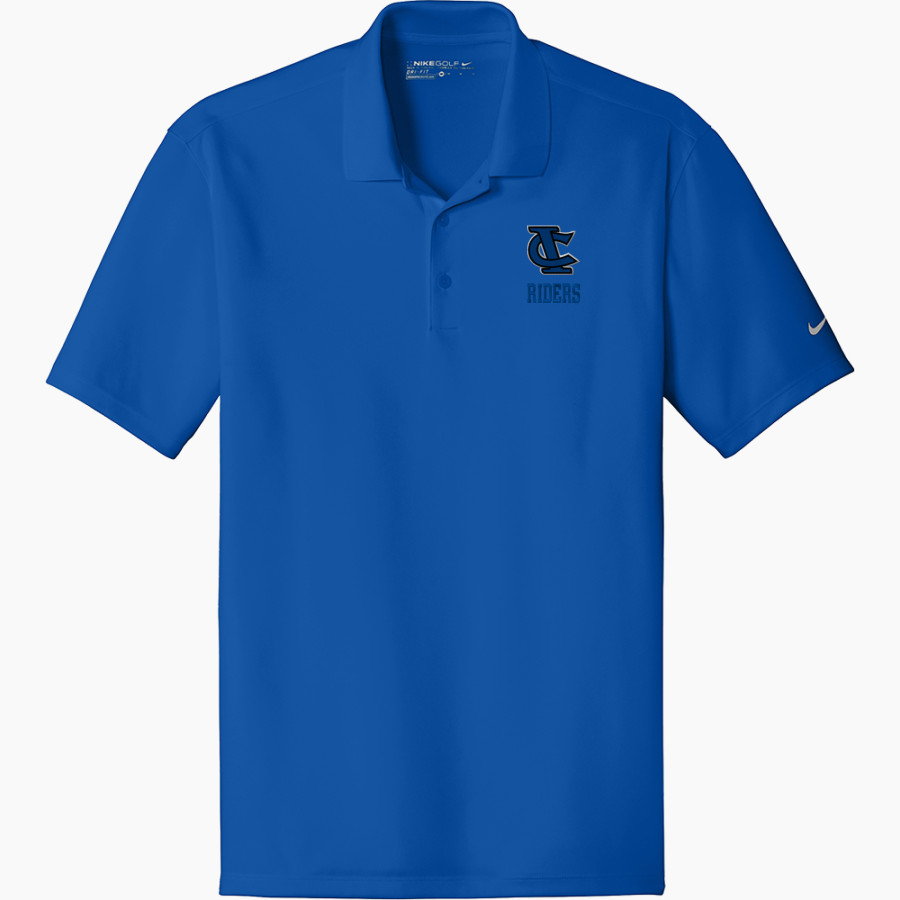 ICHABOD CRANE CENTRAL HIGH SCHOOL RIDERS Nike Men's Dri-FIT Fit Players Flat Knit Collar Polo