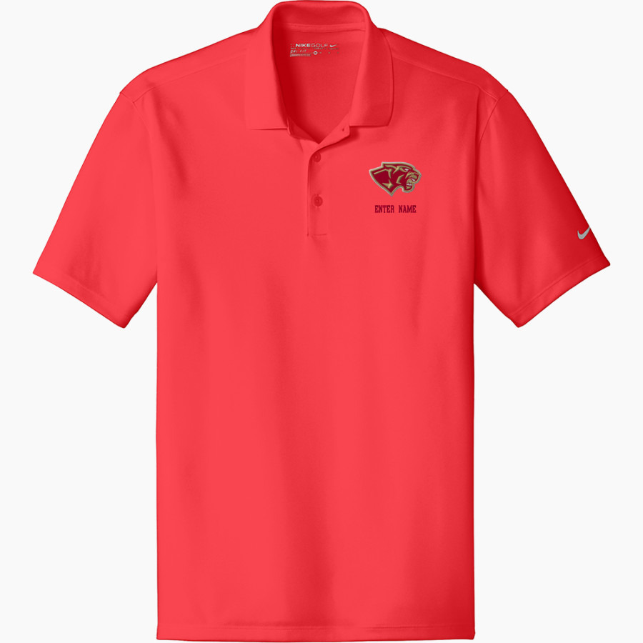 CANEY CREEK HIGH SCHOOL PANTHERS Nike Men's Dri-FIT Fit Players Flat Knit Collar Polo