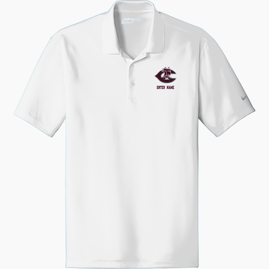 COLUMBUS HIGH SCHOOL DISCOVERERS Nike Men's Dri-FIT Fit Players Flat Knit Collar Polo