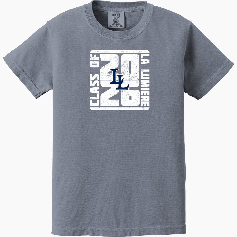 La Lumiere School Lakers Online Store <span class="pdp-name-mascot">La Lumiere Lakers</span> Comfort Colors Youth Ring-Spun Tee
