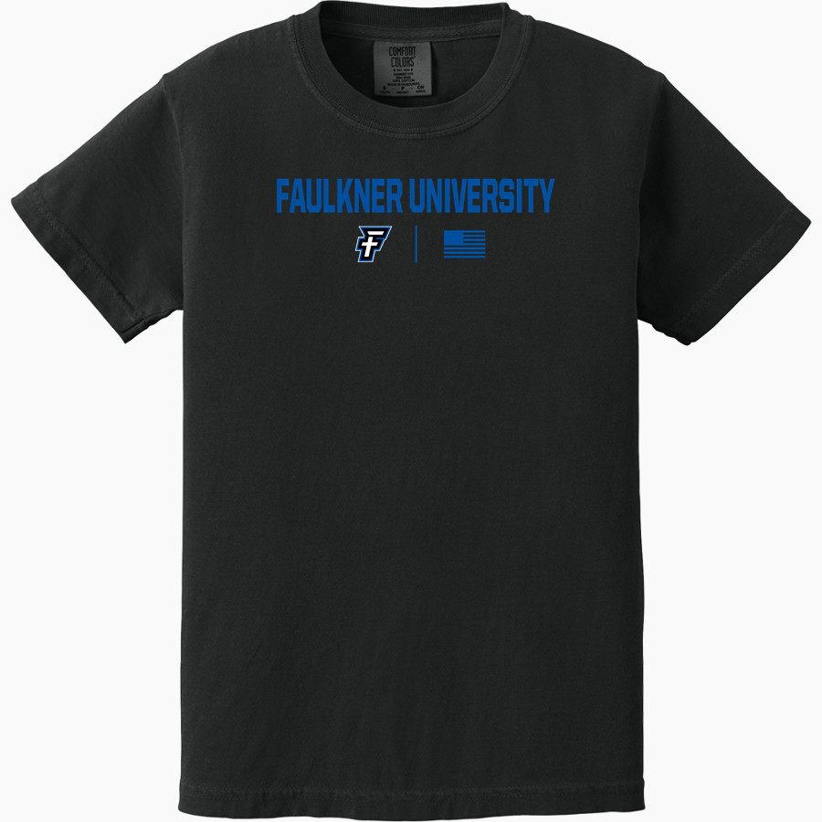 Faulkner University Eagles <span class="pdp-name-mascot">Faulkner University Eagles</span> Comfort Colors Youth Ring-Spun Tee
