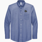 Drummond Bulldogs Brooks Brothers Men's Wrinkle-Free Stretch Pinpoint Shirt Front Thumbnail