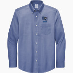 Barton College Official Store of the Bulldogs <span class="pdp-name-mascot">Barton Bulldogs</span> Brooks Brothers Men's Wrinkle-Free Stretch Pinpoint Shirt Front Thumbnail