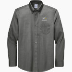 Hawaii Baptist Eagles <span class="pdp-name-mascot">HBA Eagles</span> Brooks Brothers Men's Wrinkle-Free Stretch Pinpoint Shirt Front Thumbnail