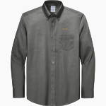 Wingate University Bulldogs <span class="pdp-name-mascot">Wingate Bulldogs</span> Brooks Brothers Men's Wrinkle-Free Stretch Pinpoint Shirt Front Thumbnail