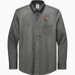 Plainfield East Bengals Brooks Brothers Men's Wrinkle-Free Stretch Pinpoint Shirt Front Thumbnail