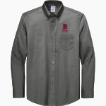 Benedictine University Mesa Redhawks Brooks Brothers Men's Wrinkle-Free Stretch Pinpoint Shirt Front Thumbnail