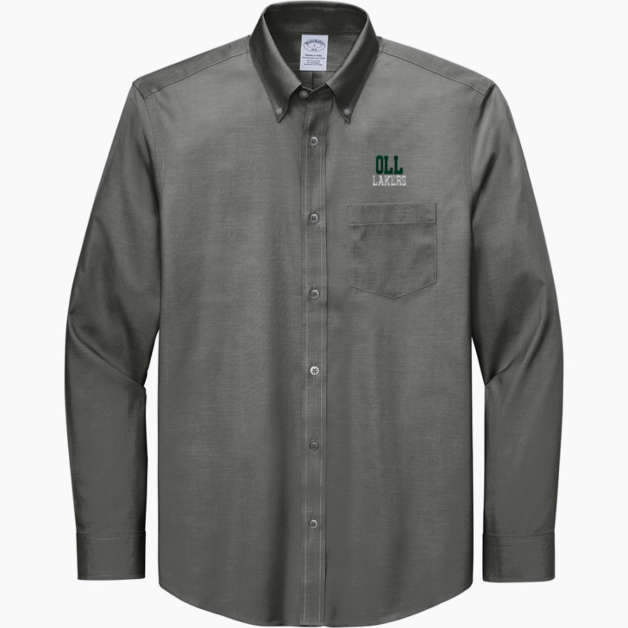 Our Lady of the Lake Catholic Lakers <span class="pdp-name-mascot">Our Lady of the Lake Catholic</span> Brooks Brothers Men's Wrinkle-Free Stretch Pinpoint Shirt
