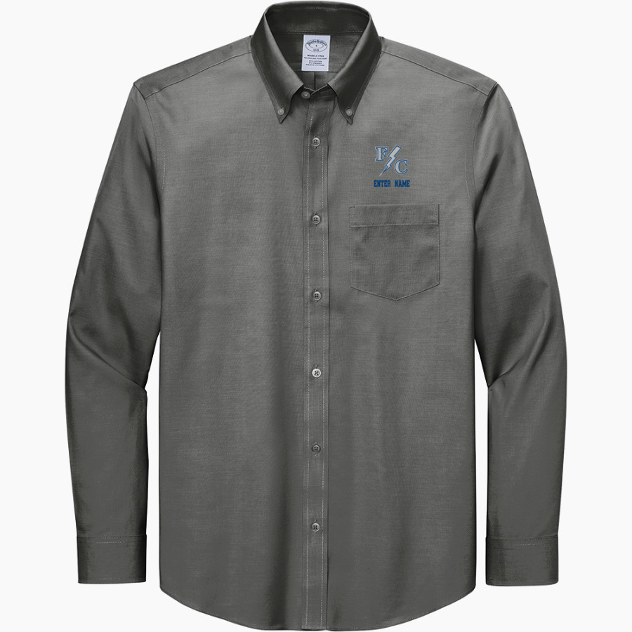 Franklin Central Flashes <span class="pdp-name-mascot">Franklin Central Flashes</span> Brooks Brothers Men's Wrinkle-Free Stretch Pinpoint Shirt
