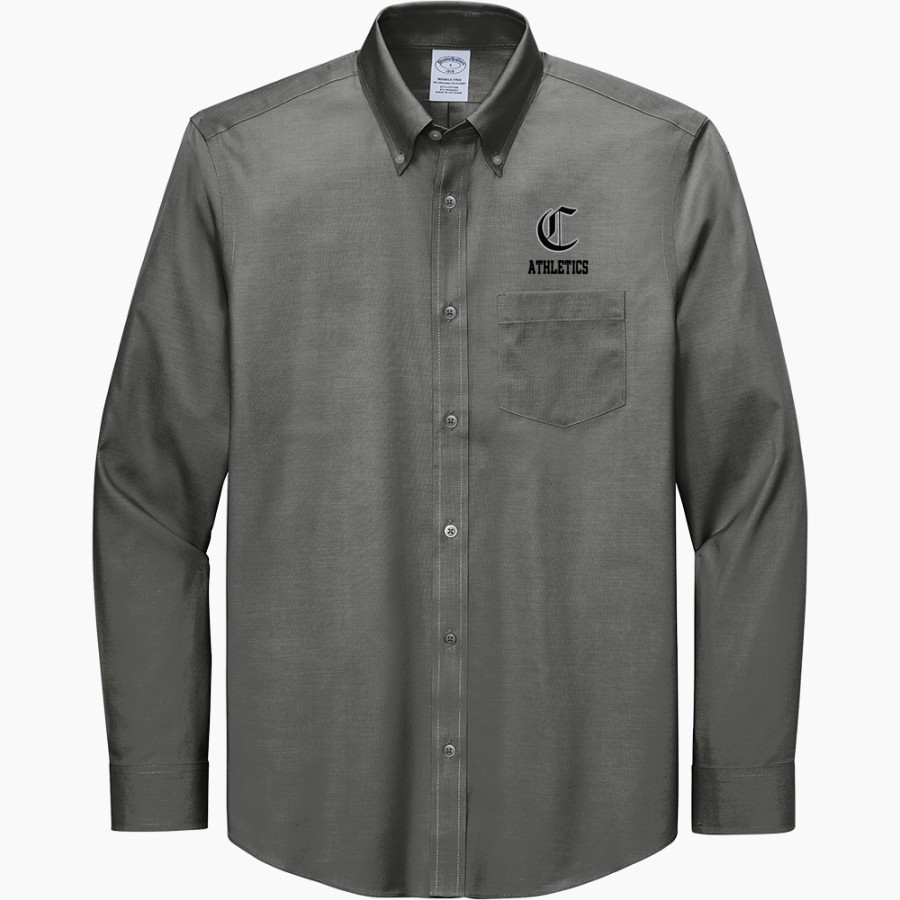 CISTERCIAN PREPARATORY SCHOOL HAWKS <span class="pdp-name-mascot">CISTERCIAN HAWKS</span> Brooks Brothers Men's Wrinkle-Free Stretch Pinpoint Shirt