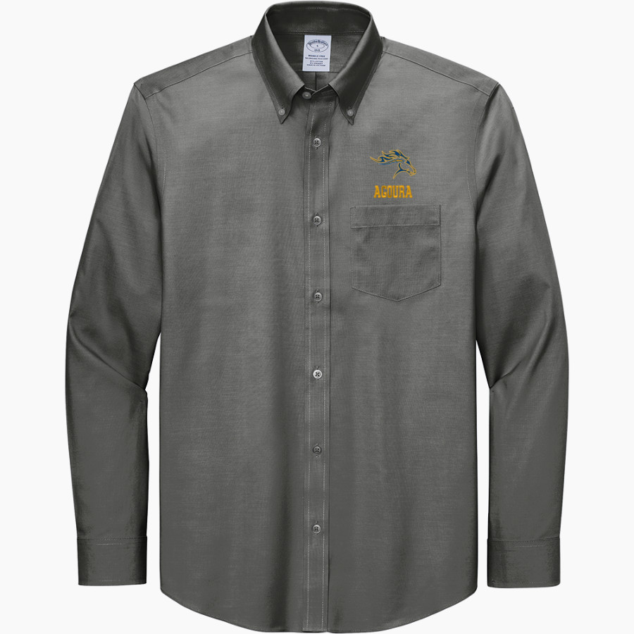 AGOURA HIGH SCHOOL CHARGERS Brooks Brothers Men's Wrinkle-Free Stretch Pinpoint Shirt