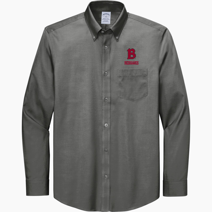 Benedictine University Mesa Redhawks Brooks Brothers Men's Wrinkle-Free Stretch Pinpoint Shirt