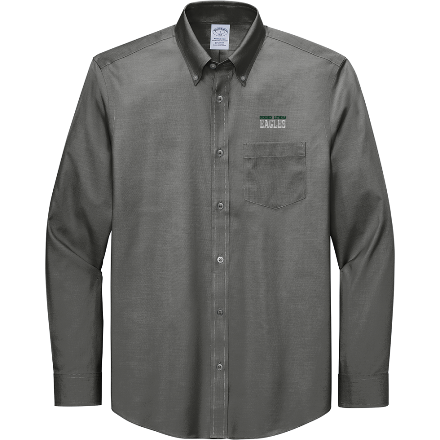 Evergreen Lutheran Eagles <span class="pdp-name-mascot">Evergreen Lutheran Eagles</span> Brooks Brothers Men's Wrinkle-Free Stretch Pinpoint Shirt