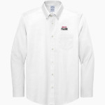 Browns River Falcons Brooks Brothers Men's Wrinkle-Free Stretch Pinpoint Shirt Front Thumbnail