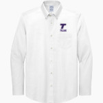 Trevecca University Trojans Brooks Brothers Men's Wrinkle-Free Stretch Pinpoint Shirt Front Thumbnail