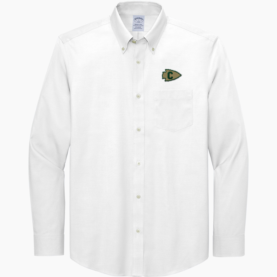 CATOOSA HIGH SCHOOL INDIANS <span class="pdp-name-mascot">CATOOSA INDIANS</span> Brooks Brothers Men's Wrinkle-Free Stretch Pinpoint Shirt
