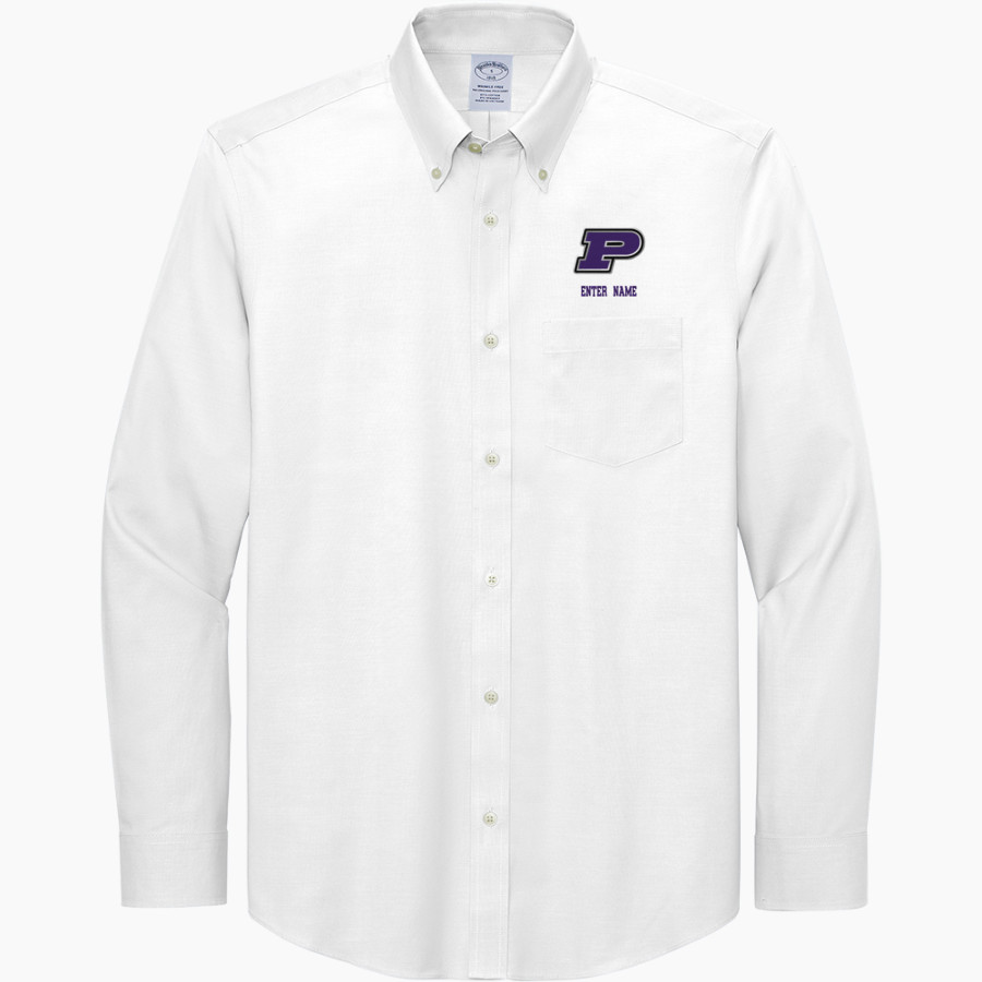 Plano Tigers <span class="pdp-name-mascot">Plano Tigers</span> Brooks Brothers Men's Wrinkle-Free Stretch Pinpoint Shirt