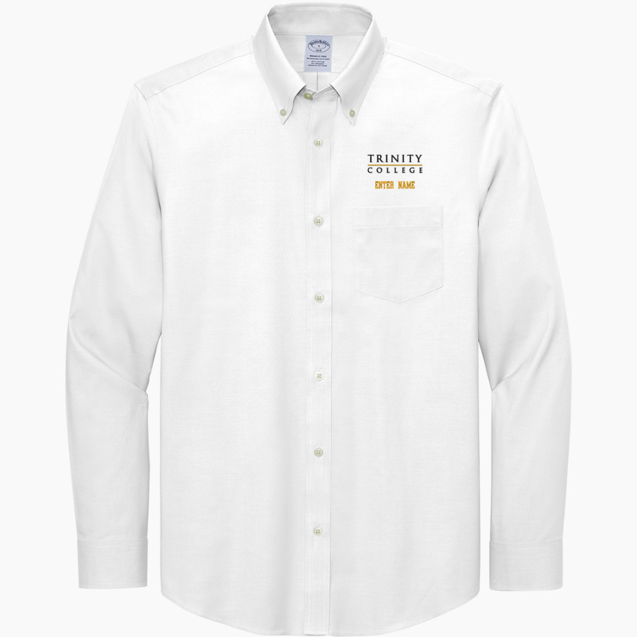 Trinity Tigers <span class="pdp-name-mascot">Trinity College of Florida Tigers</span> Brooks Brothers Men's Wrinkle-Free Stretch Pinpoint Shirt