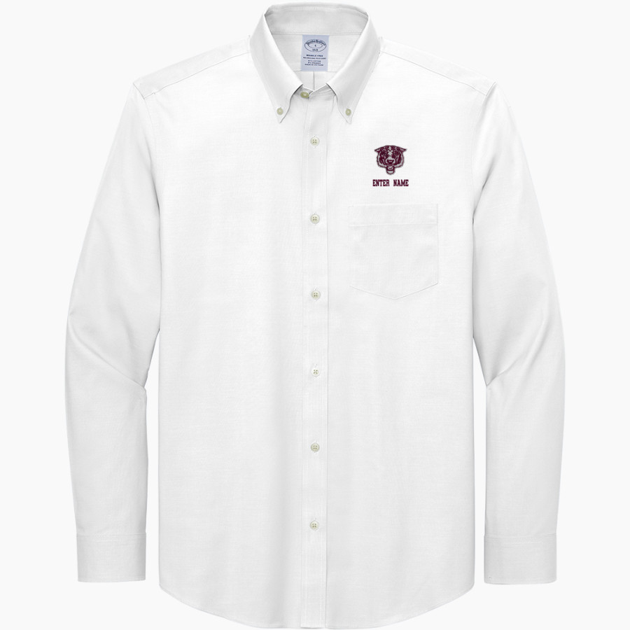 DUPO HIGH SCHOOL TIGERS <span class="pdp-name-mascot">DUPO TIGERS</span> Brooks Brothers Men's Wrinkle-Free Stretch Pinpoint Shirt
