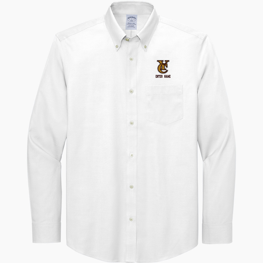 YUBA CITY HIGH SCHOOL HONKERS Brooks Brothers Men's Wrinkle-Free Stretch Pinpoint Shirt