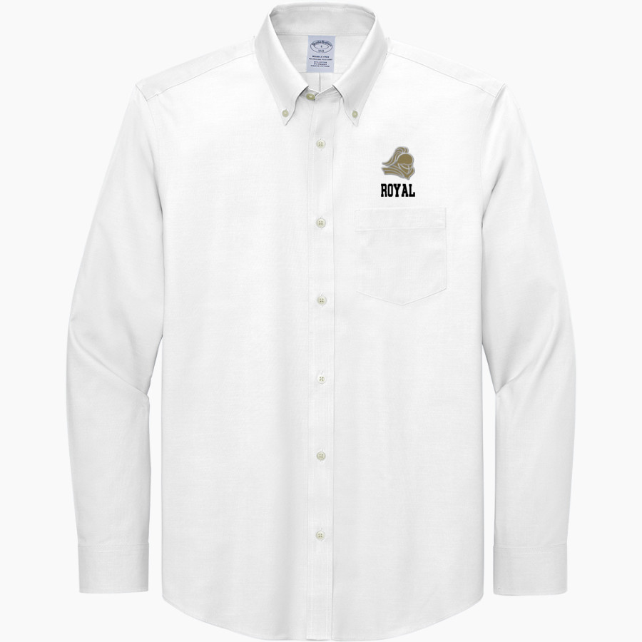 ROYAL HIGH SCHOOL KNIGHTS <span class="pdp-name-mascot">ROYAL KNIGHTS</span> Brooks Brothers Men's Wrinkle-Free Stretch Pinpoint Shirt