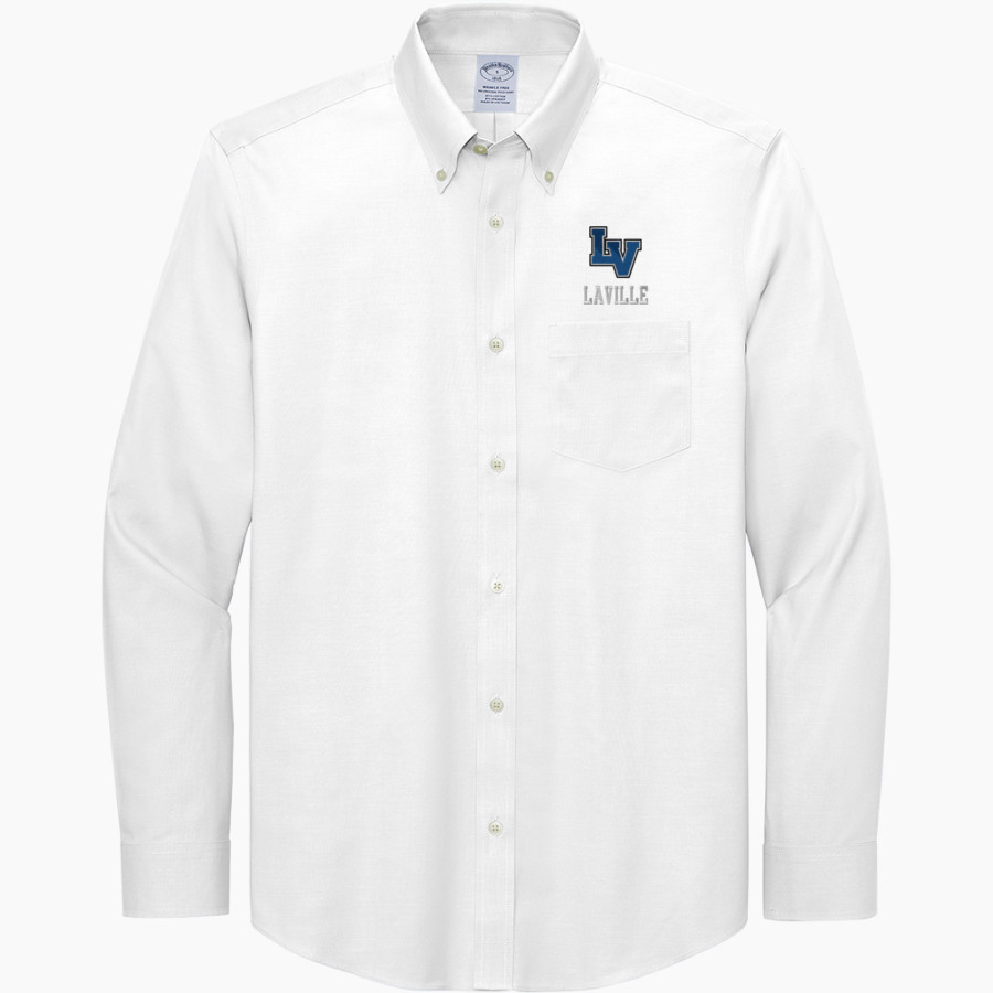 LAVILLE HIGH SCHOOL LANCERS Brooks Brothers Men's Wrinkle-Free Stretch Pinpoint Shirt