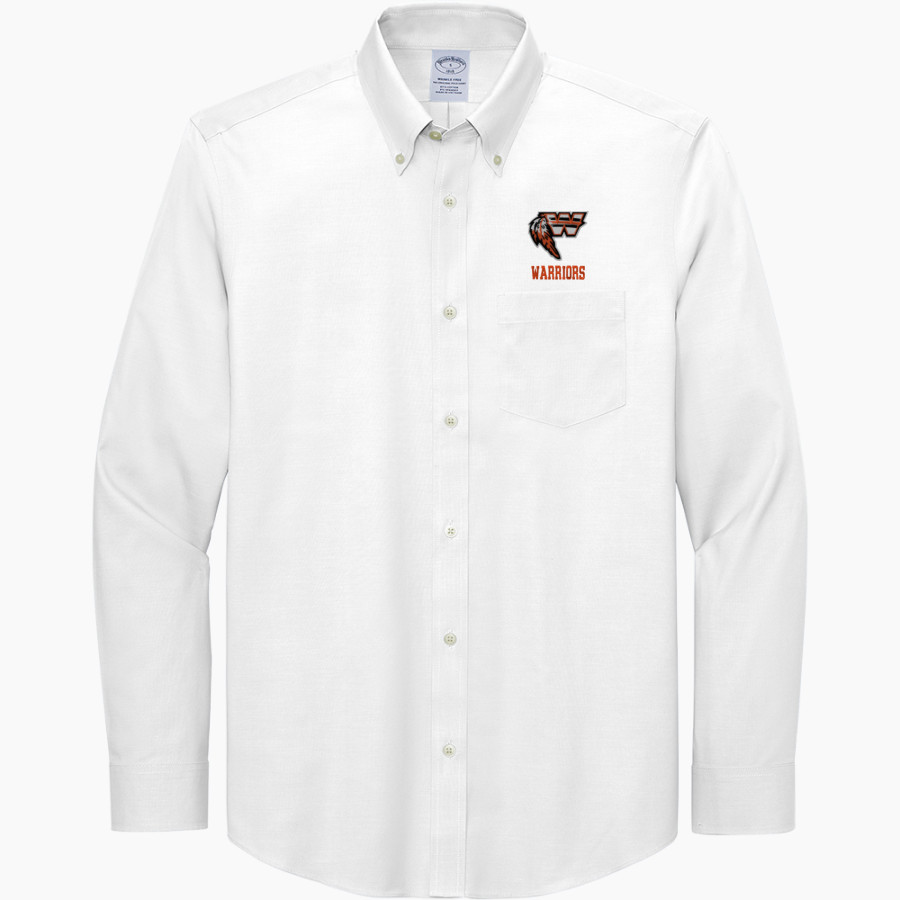 WESCLIN HIGH SCHOOL WARRIORS <span class="pdp-name-mascot">WESCLIN WARRIORS</span> Brooks Brothers Men's Wrinkle-Free Stretch Pinpoint Shirt