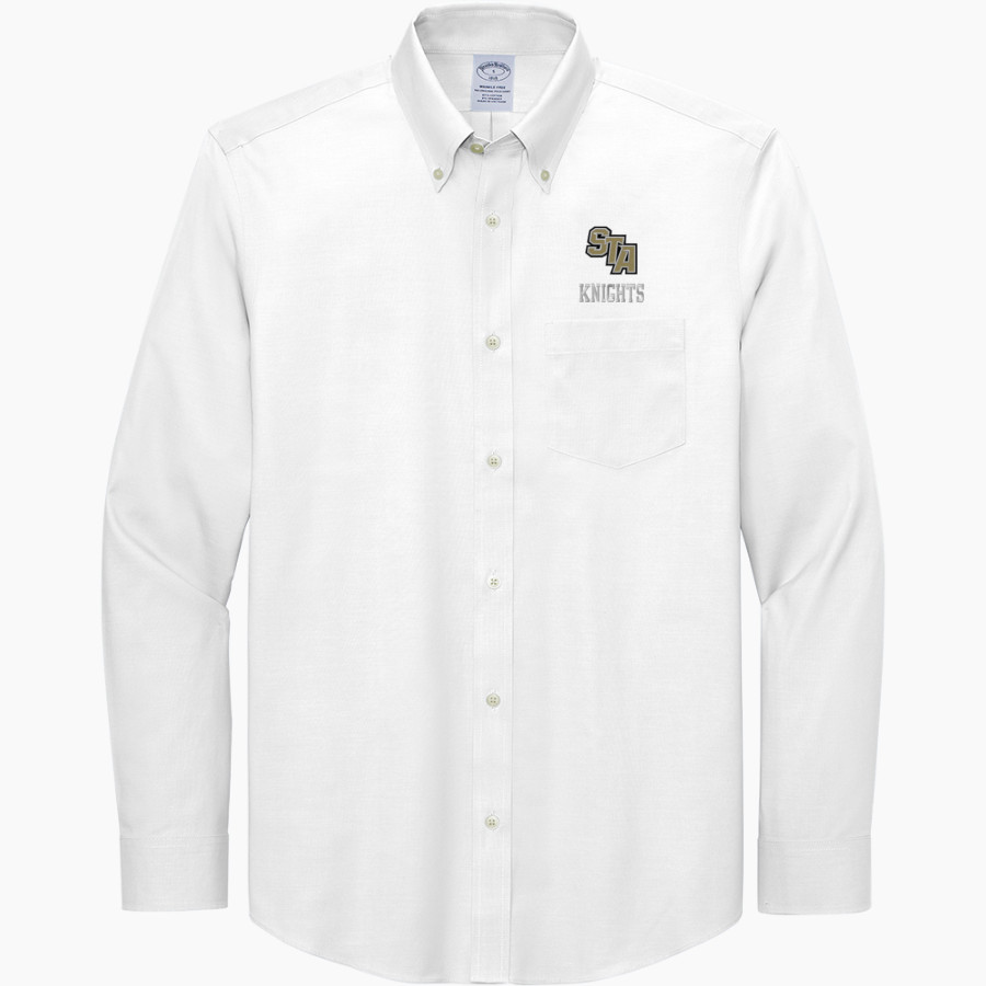 St. Thomas Aquinas The Official Store of the Knights <span class="pdp-name-mascot">SAINT THOMAS AQUINAS HIGH KNIGHTS</span> Brooks Brothers Men's Wrinkle-Free Stretch Pinpoint Shirt