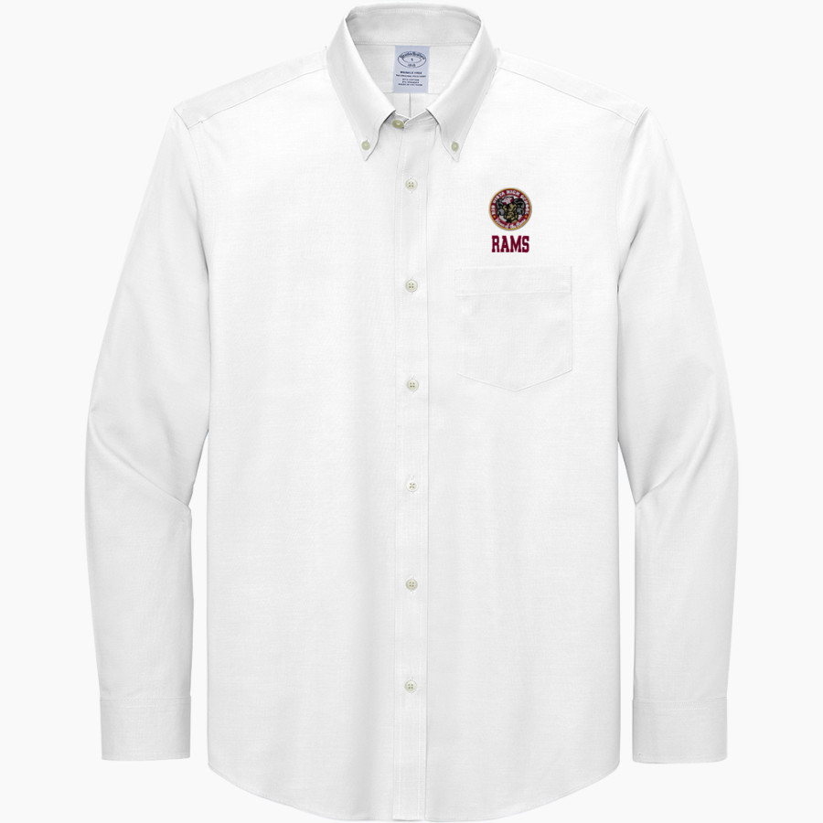 RIO VISTA HIGH SCHOOL RAMS <span class="pdp-name-mascot">RIO VISTA RAMS</span> Brooks Brothers Men's Wrinkle-Free Stretch Pinpoint Shirt