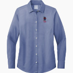 Plainfield Quakers <span class="pdp-name-mascot">Plainfield Quakers</span> Brooks Brothers Women's Wrinkle-Free Stretch Pinpoint Shirt Front Thumbnail