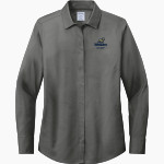 Wingate University Bulldogs Brooks Brothers Women's Wrinkle-Free Stretch Pinpoint Shirt Front Thumbnail