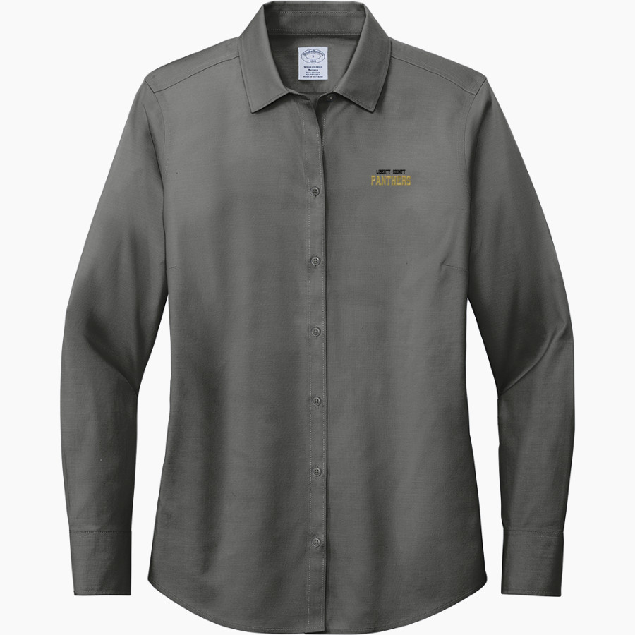 LIBERTY COUNTY HIGH SCHOOL PANTHERS <span class="pdp-name-mascot">LIBERTY COUNTY PANTHERS</span> Brooks Brothers Women's Wrinkle-Free Stretch Pinpoint Shirt