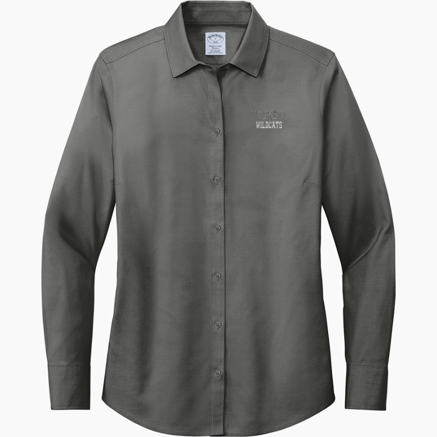 Waukena Wildcats <span class="pdp-name-mascot">Waukena Joint Union Elementary Wildcats</span> Brooks Brothers Women's Wrinkle-Free Stretch Pinpoint Shirt
