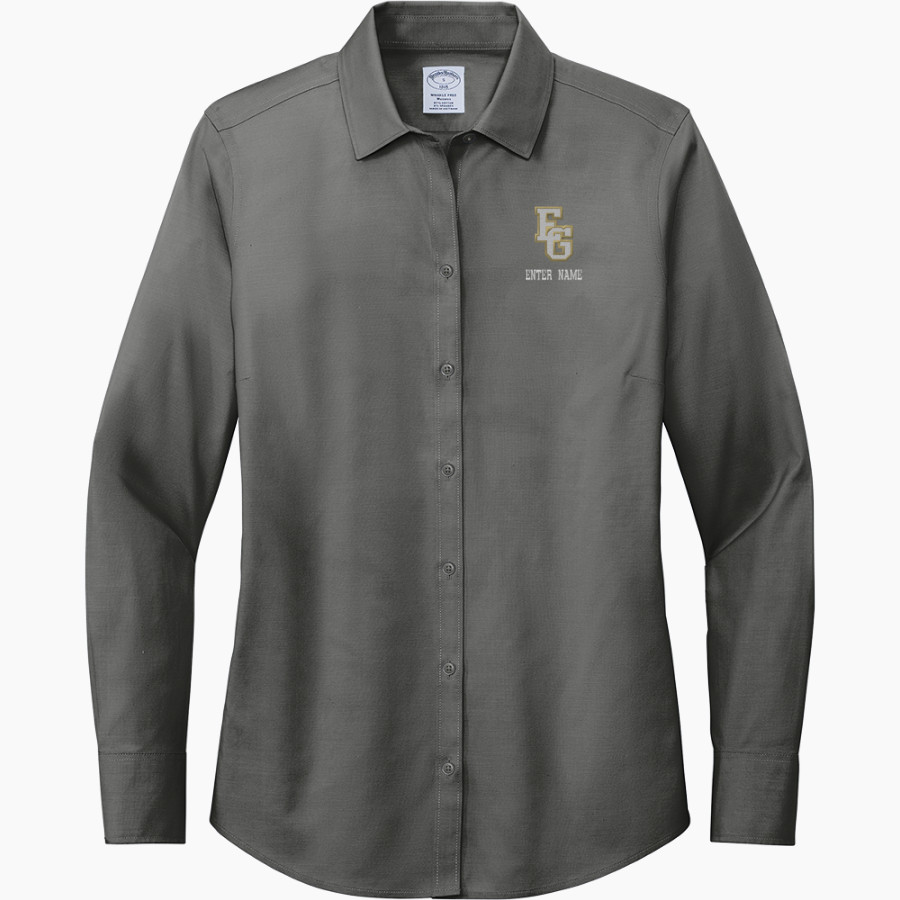 Elk Grove High School Thundering Herd Store <span class="pdp-name-mascot">Elk Grove Thundering Herd</span> Brooks Brothers Women's Wrinkle-Free Stretch Pinpoint Shirt