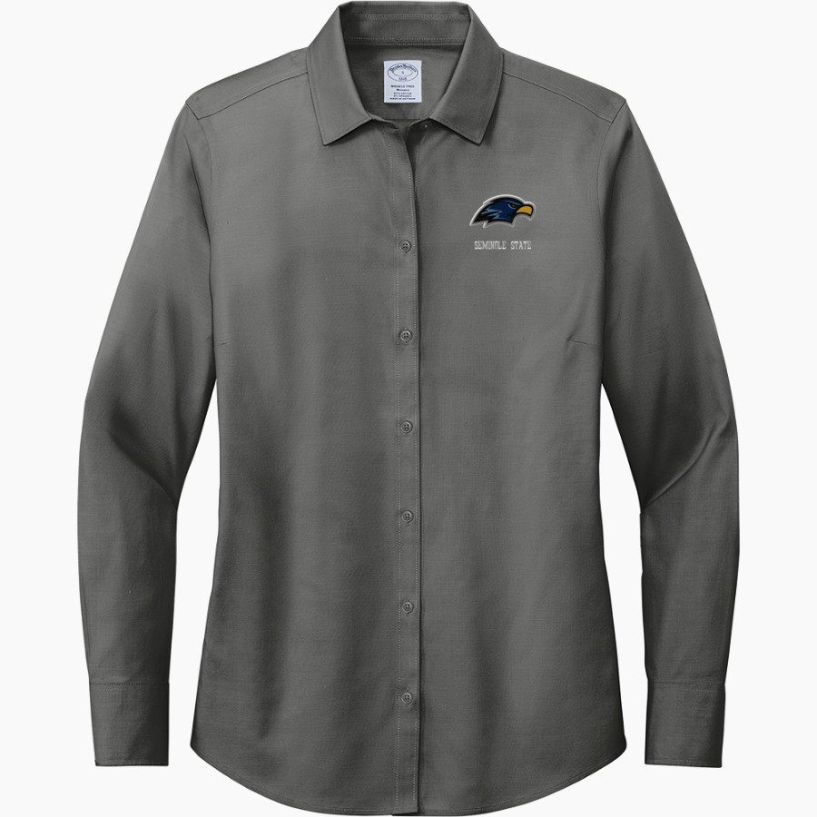 Seminole State College Raiders <span class="pdp-name-mascot">Seminole State Raiders</span> Brooks Brothers Women's Wrinkle-Free Stretch Pinpoint Shirt