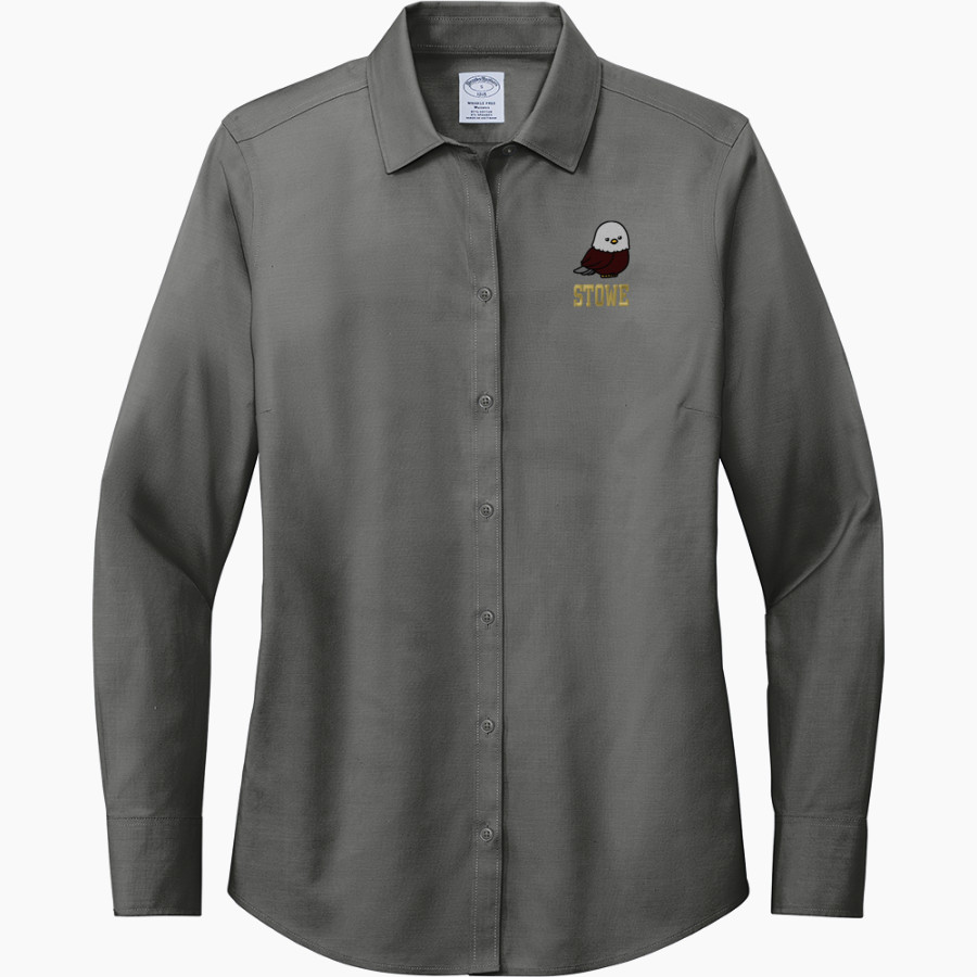 Stowe Eaglets <span class="pdp-name-mascot">Stowe Early Learning Center Eaglets</span> Brooks Brothers Women's Wrinkle-Free Stretch Pinpoint Shirt