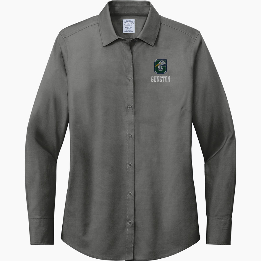 Gunston Herons <span class="pdp-name-mascot">Gunston Herons</span> Brooks Brothers Women's Wrinkle-Free Stretch Pinpoint Shirt