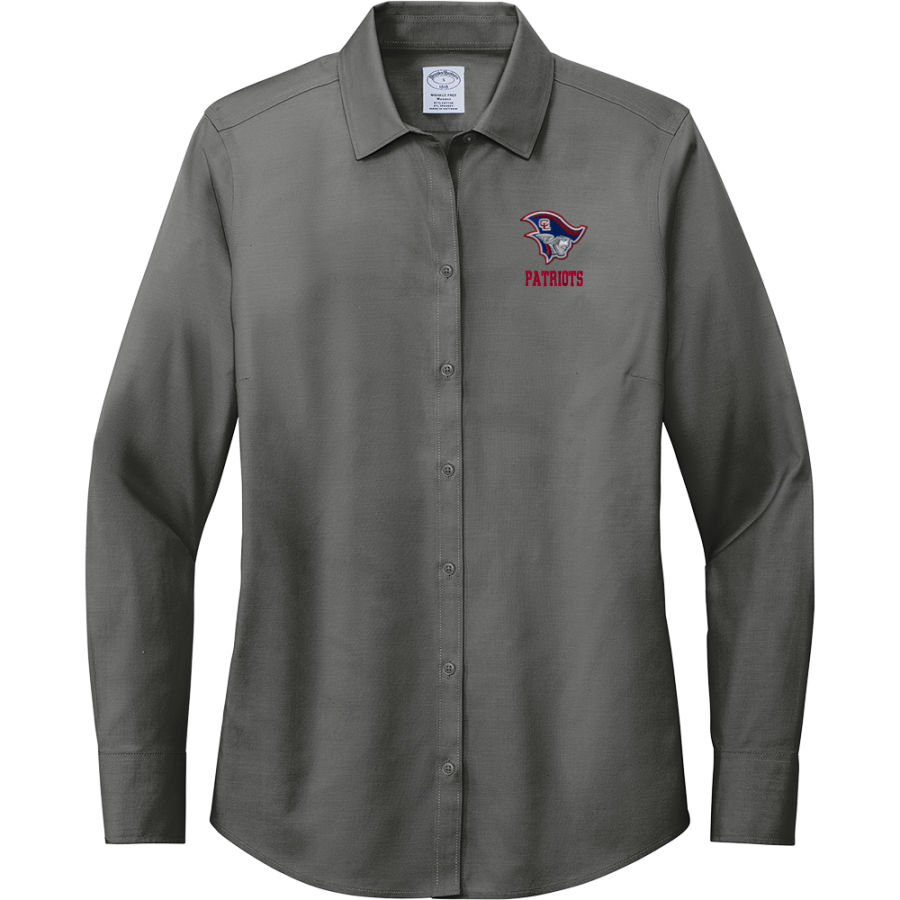 Clarkson-Leigh Patriots <span class="pdp-name-mascot">Clarkson-Leigh Patriots</span> Brooks Brothers Women's Wrinkle-Free Stretch Pinpoint Shirt