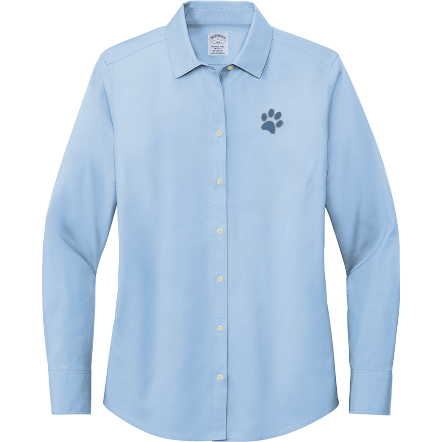 CROW HIGH SCHOOL Cougars Online Store <span class="pdp-name-mascot">CROW COUGARS</span> Brooks Brothers Women's Wrinkle-Free Stretch Pinpoint Shirt