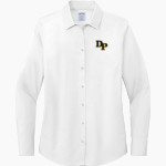 Devon Prep <span class="pdp-name-mascot">Devon Tide</span> Brooks Brothers Women's Wrinkle-Free Stretch Pinpoint Shirt Front Thumbnail