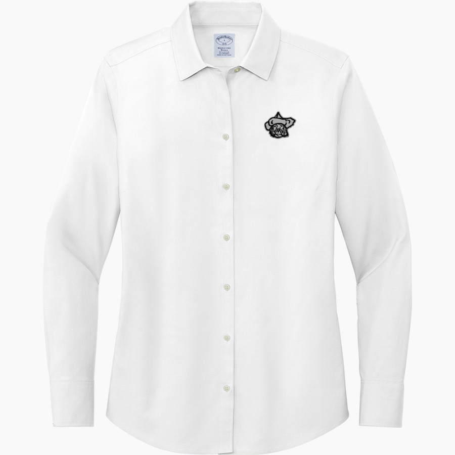 POLO HIGH SCHOOL MARCOS <span class="pdp-name-mascot">POLO MARCOS</span> Brooks Brothers Women's Wrinkle-Free Stretch Pinpoint Shirt