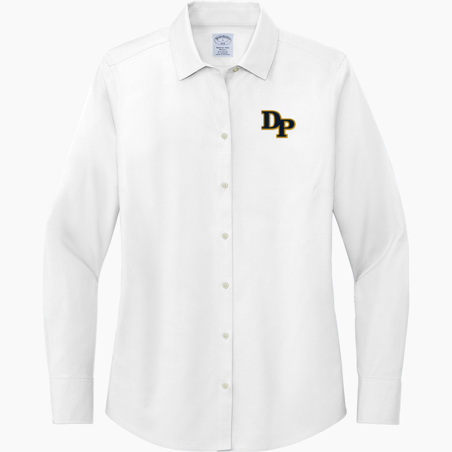 Devon Prep <span class="pdp-name-mascot">Devon Tide</span> Brooks Brothers Women's Wrinkle-Free Stretch Pinpoint Shirt