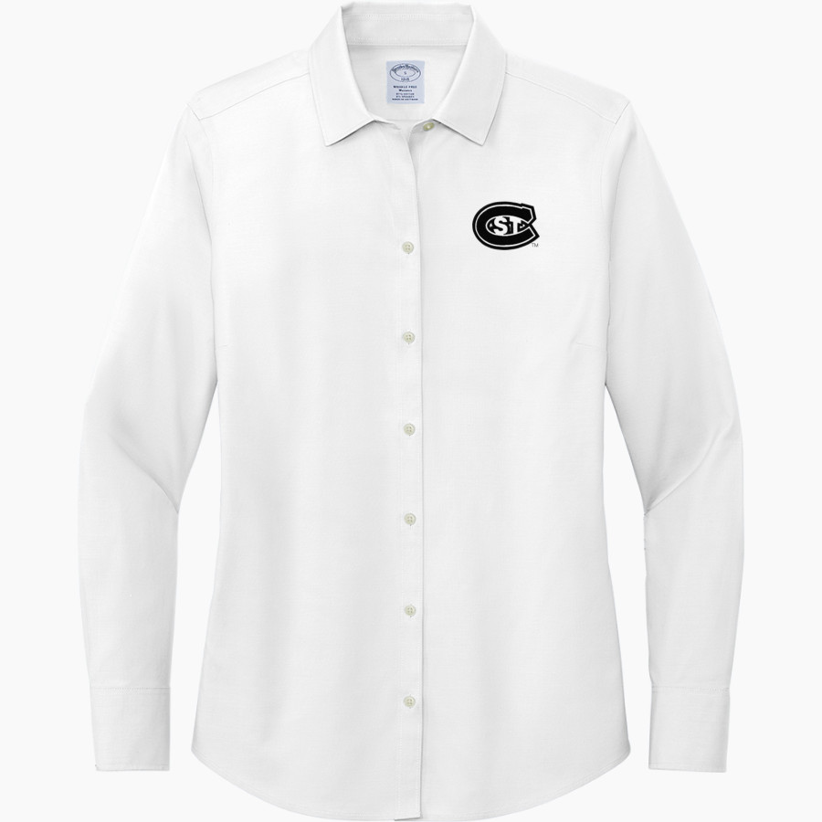 St. Cloud State University The Official Online Store <span class="pdp-name-mascot">St. Cloud State Huskies</span> Brooks Brothers Women's Wrinkle-Free Stretch Pinpoint Shirt