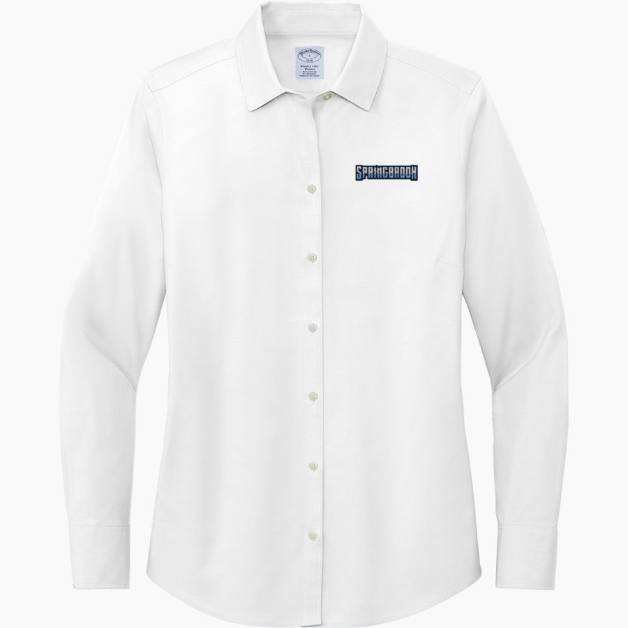Springbrook Blue Devils <span class="pdp-name-mascot">Springbrook Blue Devils</span> Brooks Brothers Women's Wrinkle-Free Stretch Pinpoint Shirt