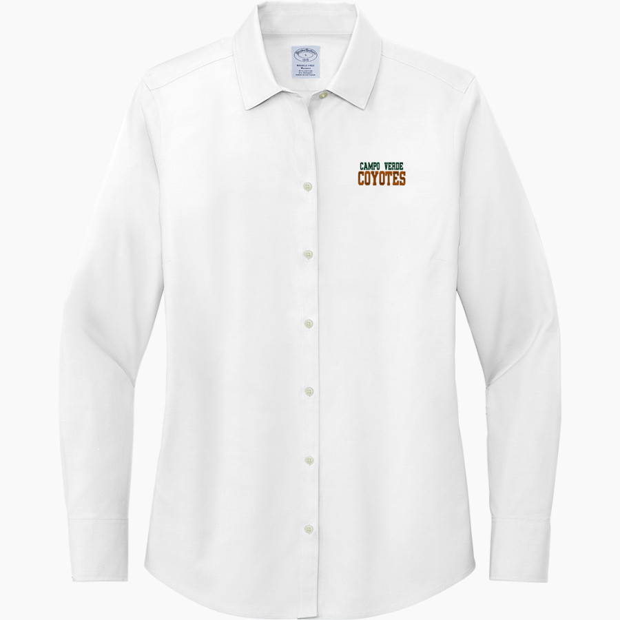 CAMPO VERDE HIGH SCHOOL COYOTES <span class="pdp-name-mascot">CAMPO VERDE COYOTES</span> Brooks Brothers Women's Wrinkle-Free Stretch Pinpoint Shirt
