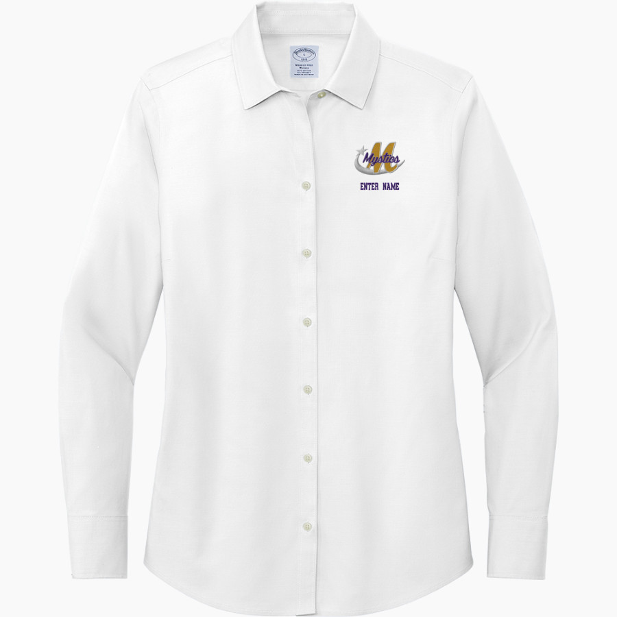 Jim Hill Mystics <span class="pdp-name-mascot">Jim Hill Mystics</span> Brooks Brothers Women's Wrinkle-Free Stretch Pinpoint Shirt